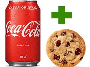 Cookie a sua escolha + Bebida
