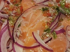 Porção Ceviche de Salmão